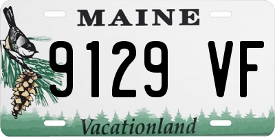 ME license plate 9129VF