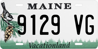 ME license plate 9129VG