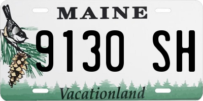 ME license plate 9130SH