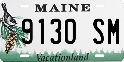 ME license plate 9130SM