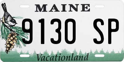 ME license plate 9130SP