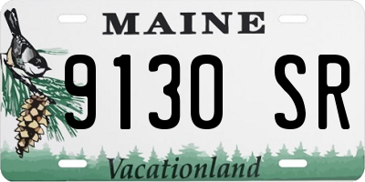 ME license plate 9130SR