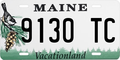 ME license plate 9130TC