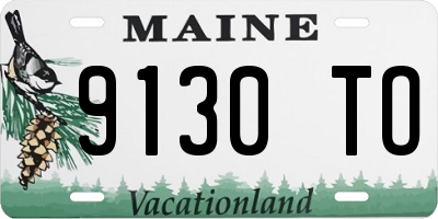 ME license plate 9130TO