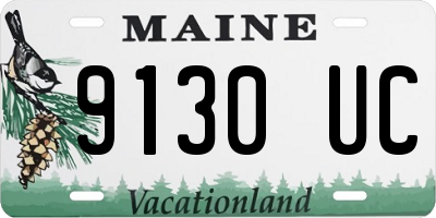 ME license plate 9130UC