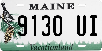 ME license plate 9130UI