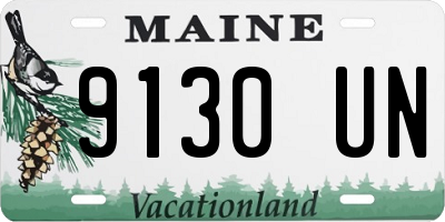 ME license plate 9130UN