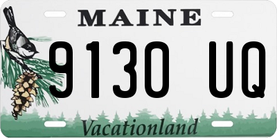 ME license plate 9130UQ