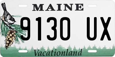 ME license plate 9130UX