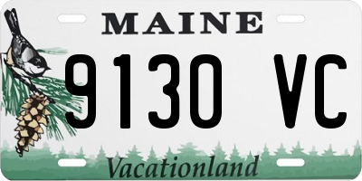 ME license plate 9130VC