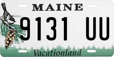 ME license plate 9131UU