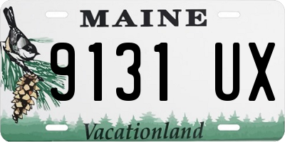 ME license plate 9131UX