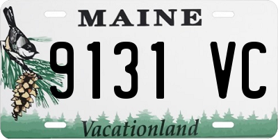 ME license plate 9131VC
