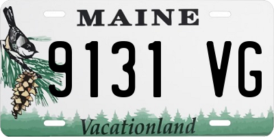 ME license plate 9131VG