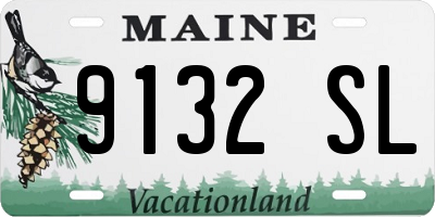 ME license plate 9132SL