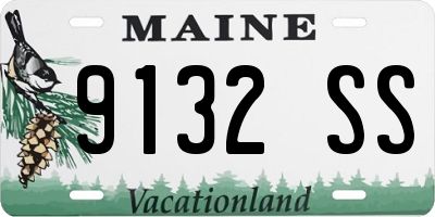 ME license plate 9132SS