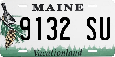 ME license plate 9132SU