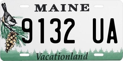 ME license plate 9132UA