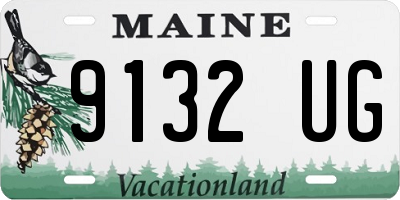 ME license plate 9132UG
