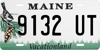 ME license plate 9132UT