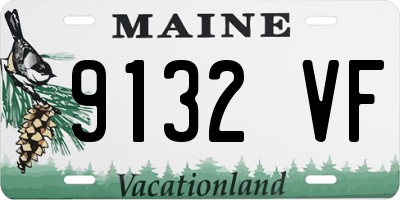 ME license plate 9132VF