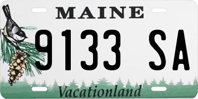 ME license plate 9133SA