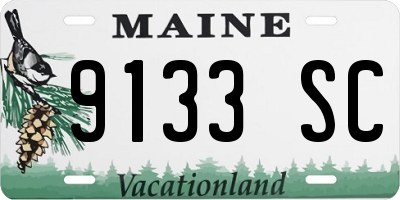 ME license plate 9133SC