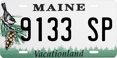 ME license plate 9133SP