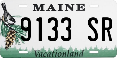 ME license plate 9133SR