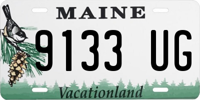 ME license plate 9133UG