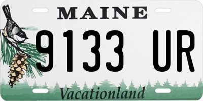 ME license plate 9133UR
