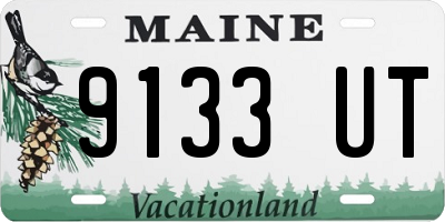 ME license plate 9133UT