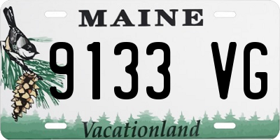 ME license plate 9133VG