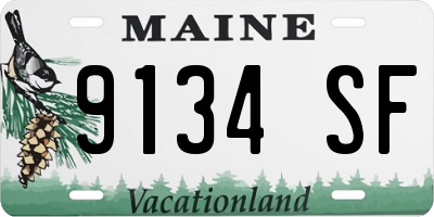 ME license plate 9134SF