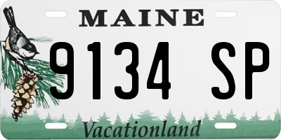 ME license plate 9134SP