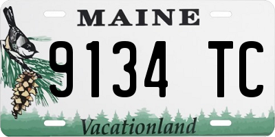 ME license plate 9134TC