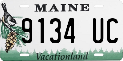 ME license plate 9134UC
