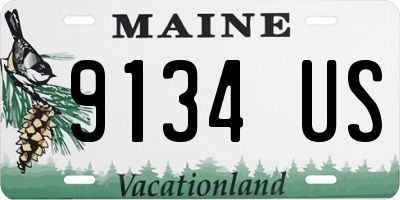 ME license plate 9134US