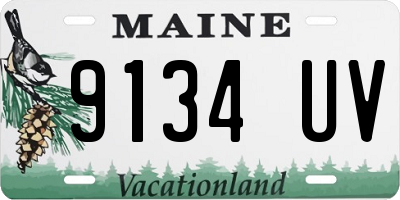 ME license plate 9134UV