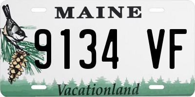 ME license plate 9134VF