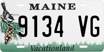 ME license plate 9134VG