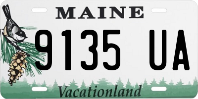 ME license plate 9135UA