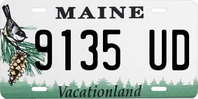 ME license plate 9135UD