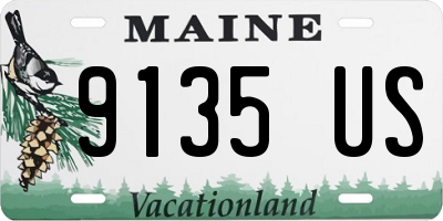 ME license plate 9135US