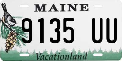 ME license plate 9135UU