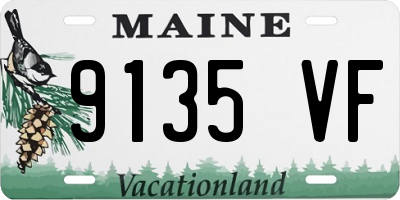 ME license plate 9135VF