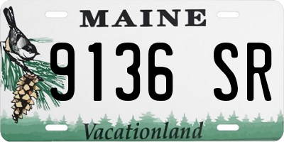ME license plate 9136SR
