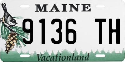 ME license plate 9136TH