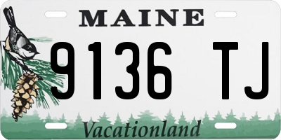 ME license plate 9136TJ