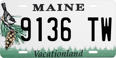 ME license plate 9136TW